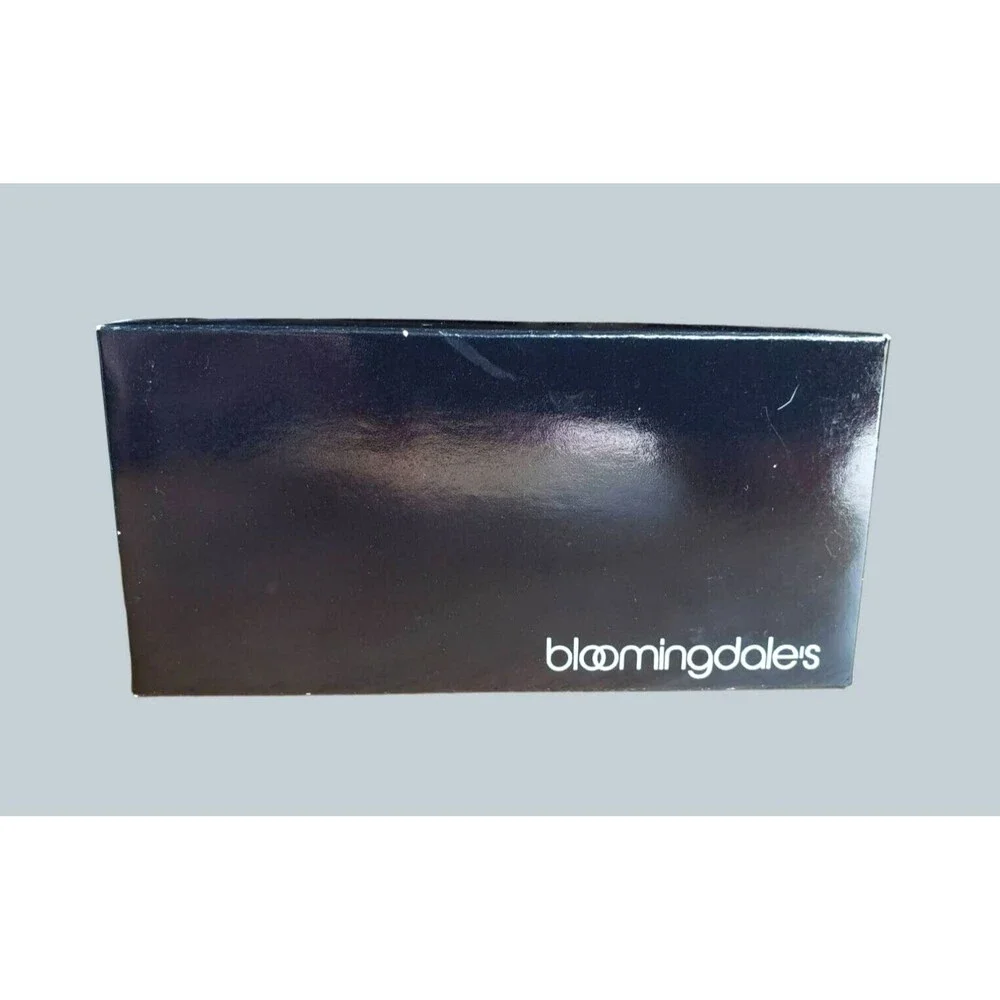 Vintage Bloomindale's Big Brown Bag Pewter KEY RING KEY-CHAIN HOLDER Bloomes NEW